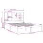 Solid wood bed frame 120x190 cm by vidaXL, Beds and slatted bases - Ref: Foro24-3105440, Price: 112,46 €, Discount: %