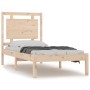 Solid wood bed frame 100x200 cm by vidaXL, Beds and slatted bases - Ref: Foro24-3105525, Price: 104,29 €, Discount: %