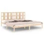 Solid pine wood bed frame 200x200 cm by vidaXL, Beds and slatted bases - Ref: Foro24-3105620, Price: 133,90 €, Discount: %