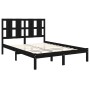 Estructura de cama de madera maciza de pino negra 140x190 cm de vidaXL, Camas y somieres - Ref: Foro24-3105584, Precio: 165,98 €