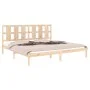 Solid pine wood bed frame 200x200 cm by vidaXL, Beds and slatted bases - Ref: Foro24-3105620, Price: 133,90 €, Discount: %