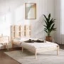 Solid pine wood bed frame 100x200 cm by vidaXL, Beds and slatted bases - Ref: Foro24-3105590, Price: 91,63 €, Discount: %