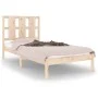 Solid pine wood bed frame 100x200 cm by vidaXL, Beds and slatted bases - Ref: Foro24-3105590, Price: 91,63 €, Discount: %