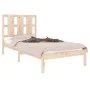 Solid pine wood bed frame 100x200 cm by vidaXL, Beds and slatted bases - Ref: Foro24-3105590, Price: 91,63 €, Discount: %