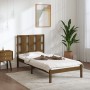 Estructura de cama madera maciza pino marrón miel 100x200 cm de vidaXL, Camas y somieres - Ref: Foro24-3105593, Precio: 108,6...