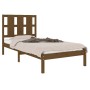 Estructura de cama madera maciza pino marrón miel 100x200 cm de vidaXL, Camas y somieres - Ref: Foro24-3105593, Precio: 108,6...