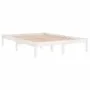 Solid white pine wood bed frame 160x200 cm by vidaXL, Beds and slatted bases - Ref: Foro24-3105676, Price: 130,74 €, Discount: %