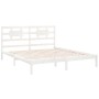 Weißer Massivholzbettrahmen Supe King 180x200 cm von vidaXL, Betten und Lattenroste - Ref: Foro24-3105681, Preis: 151,31 €, R...