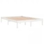 Weißer Massivholzbettrahmen Supe King 180x200 cm von vidaXL, Betten und Lattenroste - Ref: Foro24-3105681, Preis: 151,31 €, R...