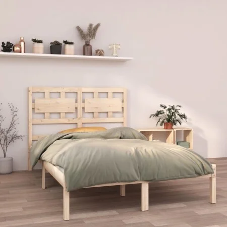 Solid wood bed frame 120x190 cm by vidaXL, Beds and slatted bases - Ref: Foro24-3105635, Price: 114,21 €, Discount: %