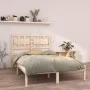 Bettgestell aus Massivholz 120x190 cm von vidaXL, Betten und Lattenroste - Ref: Foro24-3105635, Preis: 114,21 €, Rabatt: %