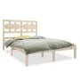 Bettgestell aus Massivholz 120x190 cm von vidaXL, Betten und Lattenroste - Ref: Foro24-3105635, Preis: 114,21 €, Rabatt: %