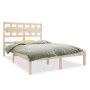 Solid wood bed frame 120x190 cm by vidaXL, Beds and slatted bases - Ref: Foro24-3105635, Price: 117,84 €, Discount: %