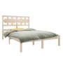 Solid wood bed frame 120x190 cm by vidaXL, Beds and slatted bases - Ref: Foro24-3105635, Price: 117,84 €, Discount: %