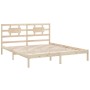 Solid wood bed frame 200x200 cm by vidaXL, Beds and slatted bases - Ref: Foro24-3105685, Price: 131,37 €, Discount: %