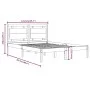 Estructura de cama de madera maciza de pino 120x200 cm de vidaXL, Camas y somieres - Ref: Foro24-3105530, Precio: 112,13 €, D...
