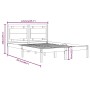 Solid pine wood bed frame 120x200 cm by vidaXL, Beds and slatted bases - Ref: Foro24-3105530, Price: 115,34 €, Discount: %
