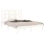 Solid white pine wood bed frame 140x200 cm by vidaXL, Beds and slatted bases - Ref: Foro24-3105601, Price: 127,67 €, Discount: %