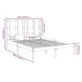 Solid white pine wood bed frame 140x200 cm by vidaXL, Beds and slatted bases - Ref: Foro24-3105601, Price: 127,67 €, Discount: %