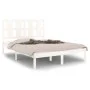 Estructura de cama madera maciza de pino blanca 120x200 cm de vidaXL, Camas y somieres - Ref: Foro24-3105596, Precio: 119,31 ...
