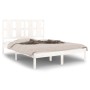 Solid white pine wood bed frame 120x200 cm by vidaXL, Beds and slatted bases - Ref: Foro24-3105596, Price: 123,36 €, Discount: %