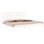 Estructura de cama madera maciza blanco Supe King 180x200 cm de vidaXL, Camas y somieres - Ref: Foro24-3105616, Precio: 156,3...