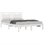 Weißer Massivholzbettrahmen Supe King 180x200 cm von vidaXL, Betten und Lattenroste - Ref: Foro24-3105551, Preis: 169,01 €, R...