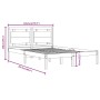 Estructura de cama madera maciza blanco Supe King 180x200 cm de vidaXL, Camas y somieres - Ref: Foro24-3105551, Precio: 168,9...