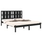 Estructura de cama madera maciza negra King Size 150x200 cm de vidaXL, Camas y somieres - Ref: Foro24-3105609, Precio: 181,79...