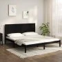 Solid black pine wood bed frame 200x200 cm by vidaXL, Beds and slatted bases - Ref: Foro24-3105754, Price: 179,54 €, Discount: %