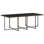 Set muebles de jardín 13 pzas y cojines ratán sintético marrón