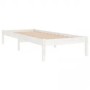 Estructura de cama madera maciza de pino blanca 90x200 cm de vidaXL, Camas y somieres - Ref: Foro24-3105651, Precio: 94,27 €,...