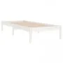 Solid white pine wood bed frame 90x200 cm by vidaXL, Beds and slatted bases - Ref: Foro24-3105651, Price: 95,49 €, Discount: %