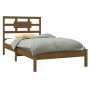 Estructura de cama madera maciza marrón miel 100x200 cm de vidaXL, Camas y somieres - Ref: Foro24-3105658, Precio: 107,70 €, ...