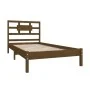 Honey brown solid wood bed frame 100x200 cm by vidaXL, Beds and slatted bases - Ref: Foro24-3105658, Price: 106,23 €, Discoun...