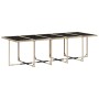 Set comedor de jardín con cojines 15 pzas ratán sintético beige
