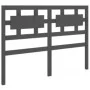 Solid gray pine wood bed frame 200x200 cm by vidaXL, Beds and slatted bases - Ref: Foro24-3105687, Price: 161,76 €, Discount: %