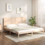 Solid pine wood bed frame 200x200 cm by vidaXL, Beds and slatted bases - Ref: Foro24-3105750, Price: 155,13 €, Discount: %
