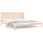 Solid pine wood bed frame 200x200 cm by vidaXL, Beds and slatted bases - Ref: Foro24-3105750, Price: 155,13 €, Discount: %