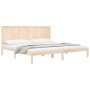 Solid pine wood bed frame 200x200 cm by vidaXL, Beds and slatted bases - Ref: Foro24-3105750, Price: 155,13 €, Discount: %