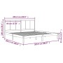 Solid pine wood bed frame 200x200 cm by vidaXL, Beds and slatted bases - Ref: Foro24-3105750, Price: 155,13 €, Discount: %