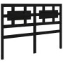 Black solid wood bed frame 140x190 cm by vidaXL, Beds and slatted bases - Ref: Foro24-3105649, Price: 166,60 €, Discount: %