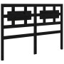 Estructura de cama de madera maciza negra 140x190 cm de vidaXL, Camas y somieres - Ref: Foro24-3105649, Precio: 168,46 €, Des...