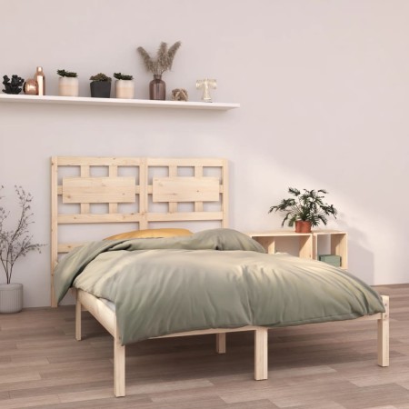 Solid pine wood bed frame 120x200 cm by vidaXL, Beds and slatted bases - Ref: Foro24-3105660, Price: 114,22 €, Discount: %
