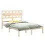 Solid pine wood bed frame 120x200 cm by vidaXL, Beds and slatted bases - Ref: Foro24-3105660, Price: 112,74 €, Discount: %