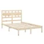 Estructura de cama madera maciza de pino 120x200 cm de vidaXL, Camas y somieres - Ref: Foro24-3105660, Precio: 112,74 €, Desc...