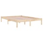 Solid pine wood bed frame 120x200 cm by vidaXL, Beds and slatted bases - Ref: Foro24-3105660, Price: 114,22 €, Discount: %
