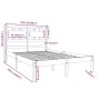 Solid pine wood bed frame 120x200 cm by vidaXL, Beds and slatted bases - Ref: Foro24-3105660, Price: 114,22 €, Discount: %