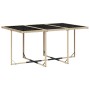 Set comedor de jardín 11 pzas con cojines ratán sintético beige