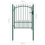 Zauntor mit grünen Stahlspitzen 100x125 cm von vidaXL, Gartentore - Ref: Foro24-146394, Preis: 161,96 €, Rabatt: %